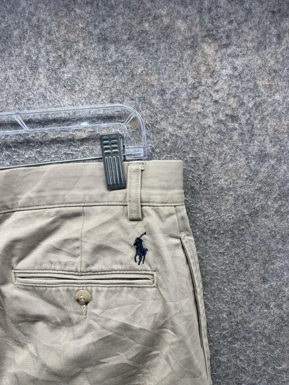 Polo By Ralph Lauren Pants Men 33x30 Beige Chino Pleated Classic Cotton Vintage